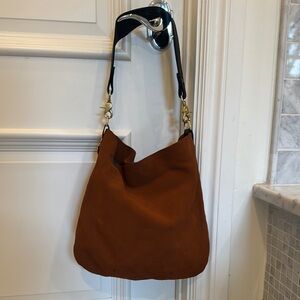 Clare V Elegant Brown Leather Shoulder Bag